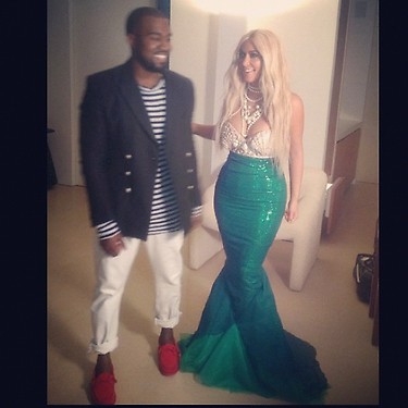 Kim kardashian halloween costume mermaid kanye west