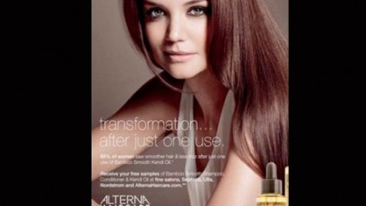 Katie holmes hair ad