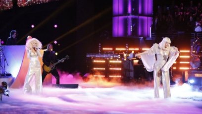 Christina aguilera lady gaga the voice