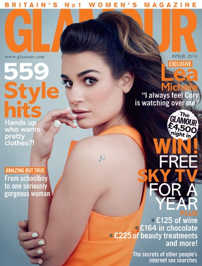 glamour - lea michele