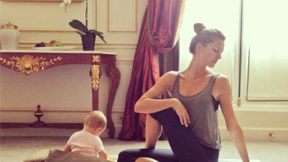 Gisele bundchen yoga instagram 1