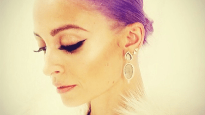 Nicole richie ireland baldwin purple hair 1