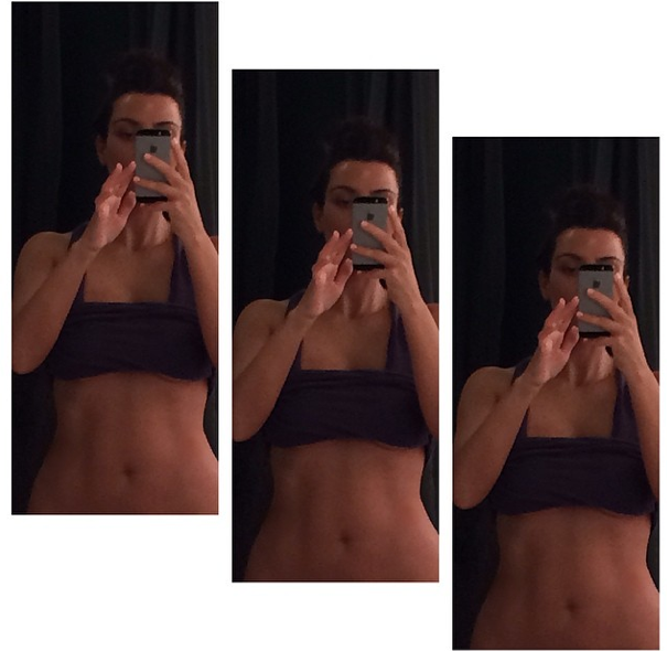 Kim kardashian abs