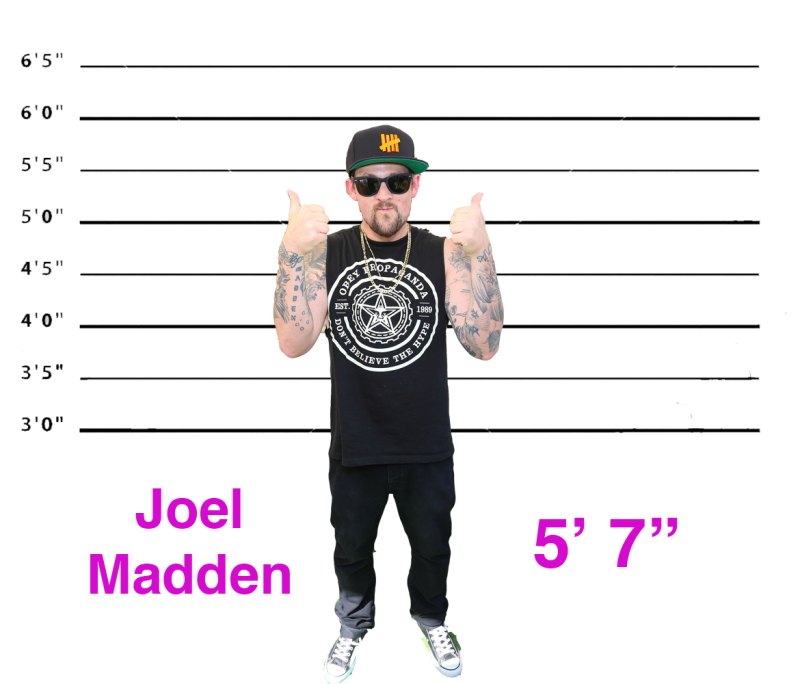 Joel madden height short celebrities
