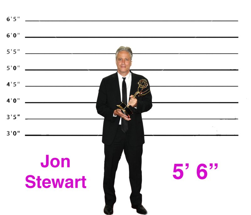 Jon stewart height short celebrities