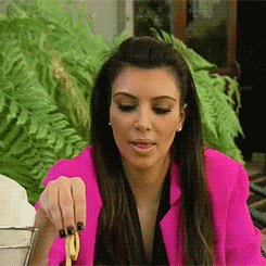 Kim kardashian eating