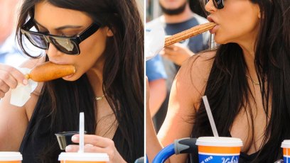 Kim kardashian eating
