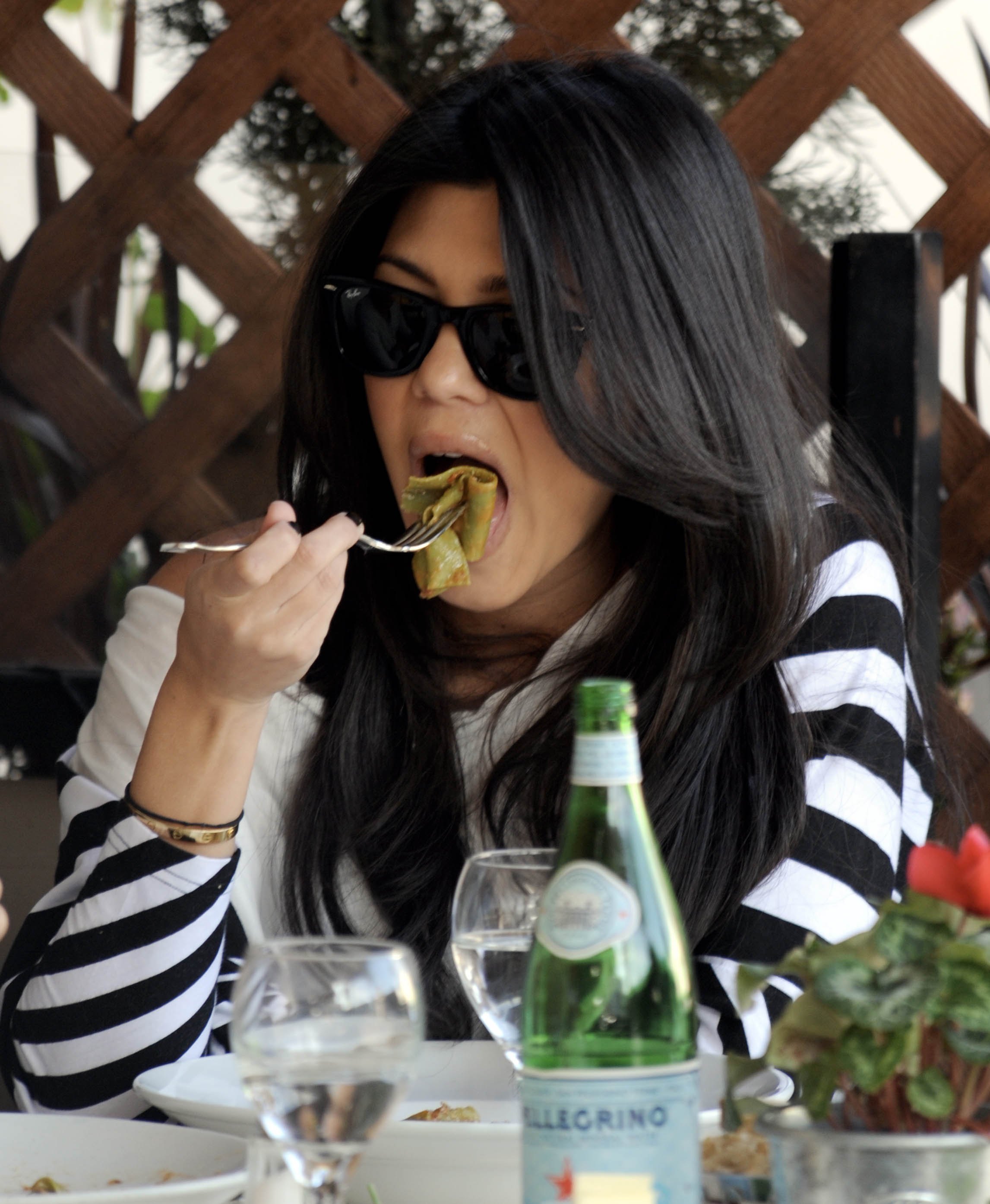 Kourtney kardashian eating