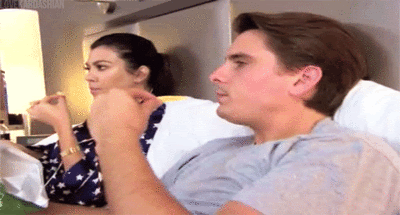 Kourtney kardashian scott disick eating