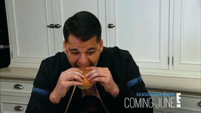 Rob kardashian eating