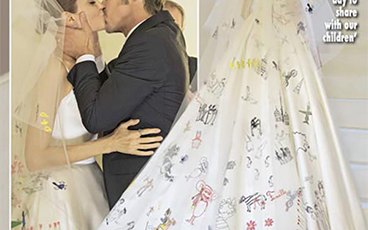 Brad pitt angelina jolie wedding dress 1