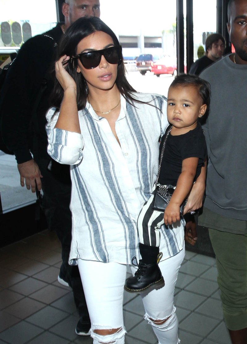 Kim kardashian north west match stripes