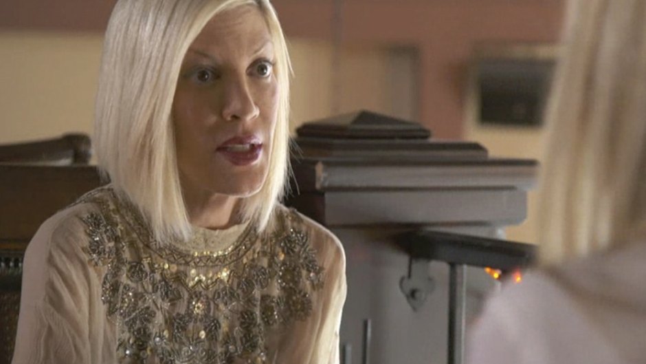 Tori spelling faces her fear