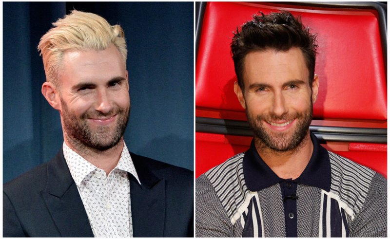 Adam levine bleached hair