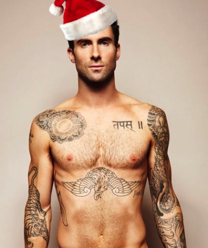 Adam levine hot guys of christmas