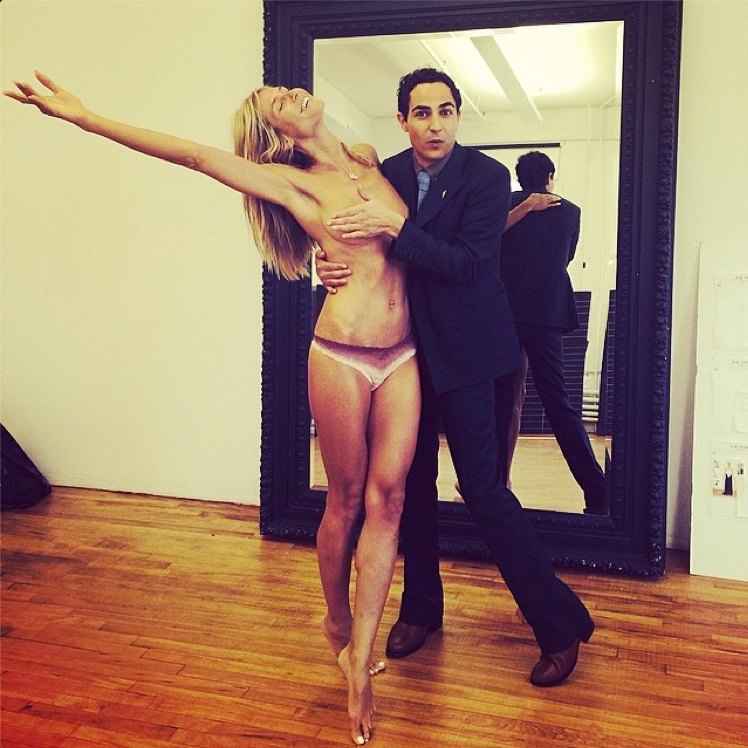 Heidi klum naked zac posen
