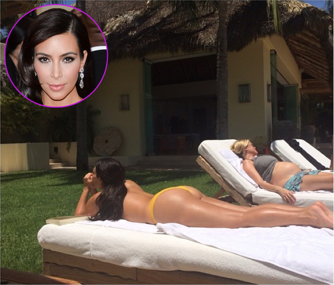 Kim kardashian topless 1