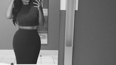 Kim kardashian style fashion skirt crop top