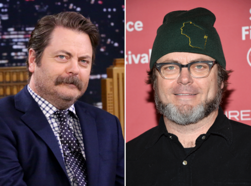 Nick offerman parks and rec beard