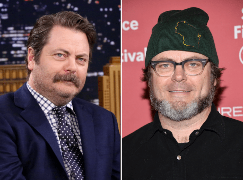 Nick offerman parks and rec beard