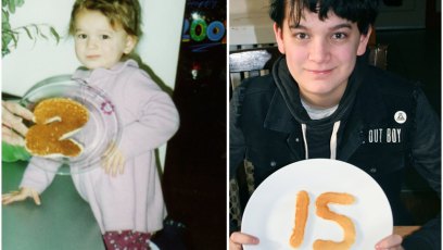 Transgender teen transformation birthday photos