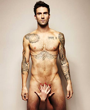 adam levine naked