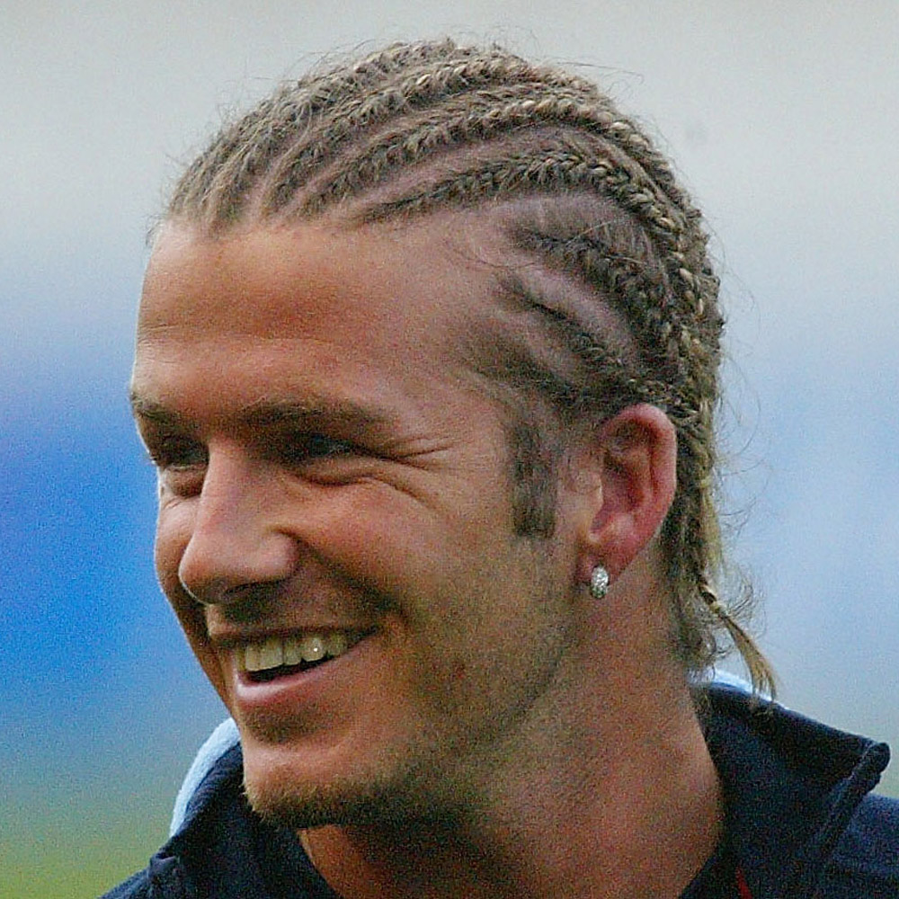 David beckham cornrows