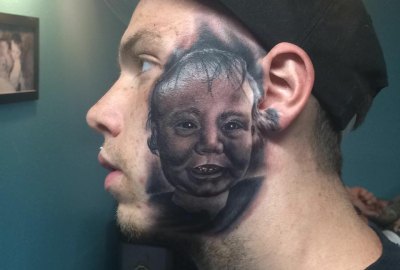 face tattoo