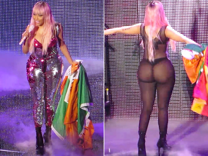 680px x 510px - Nicki Minaj Bares Her Butt During a Concert Because Why Not? - Life & Style