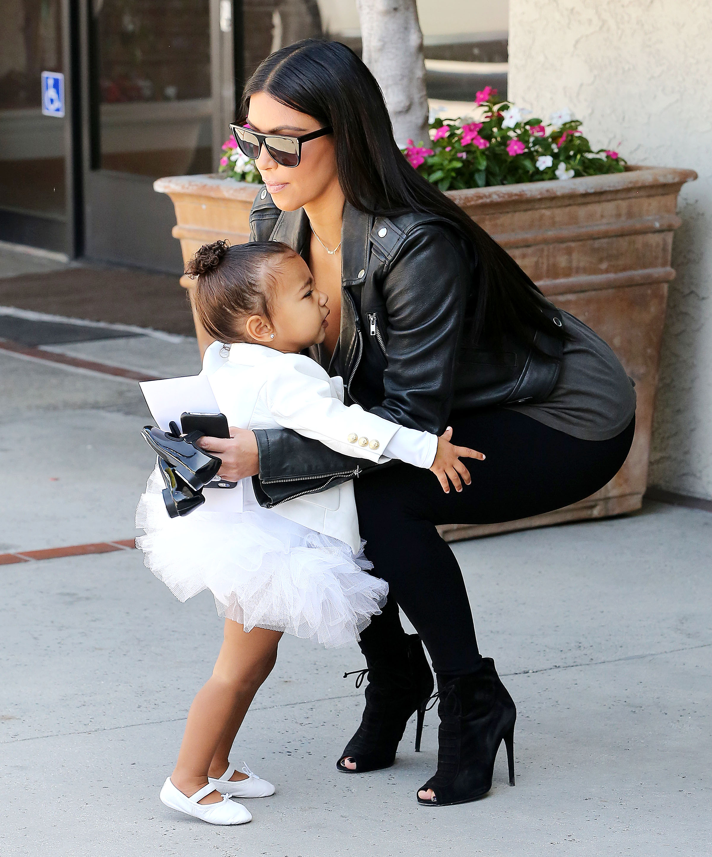 North west and kim kardashian ballerina