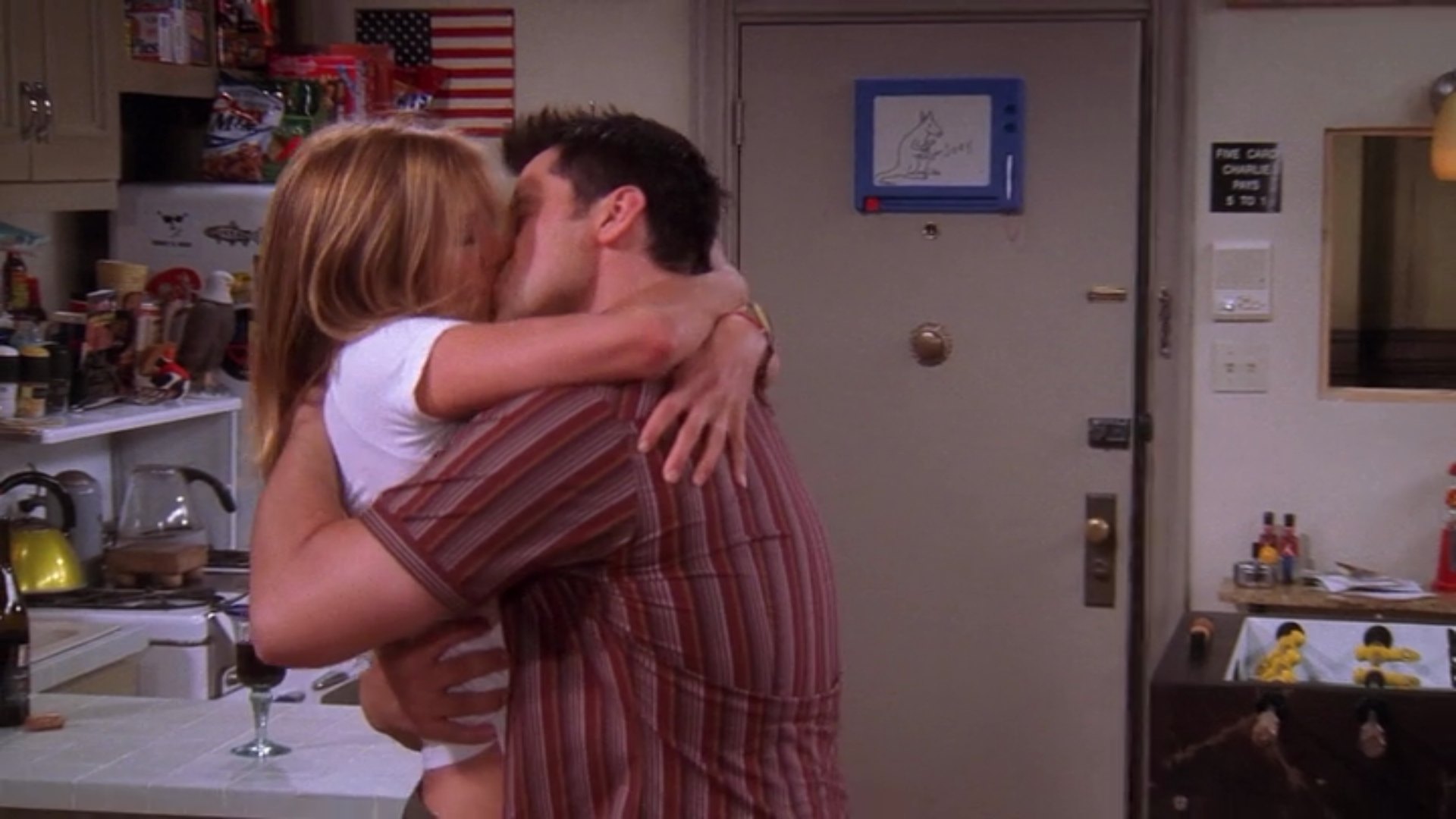 1001 the one after rachel and joey kiss kangaroo and joey