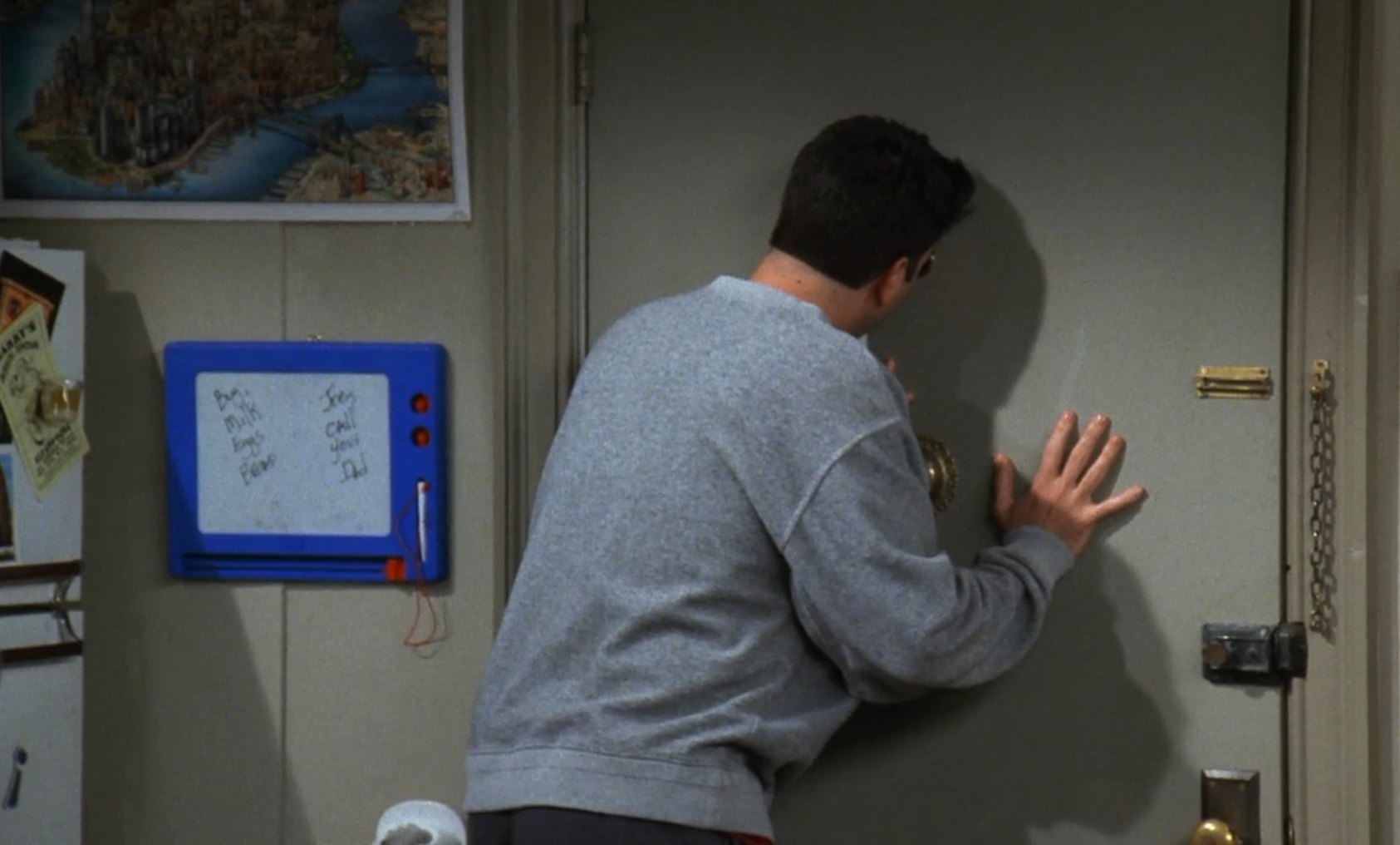 319 the one with the tiny t shirt grocery list joey call your dad