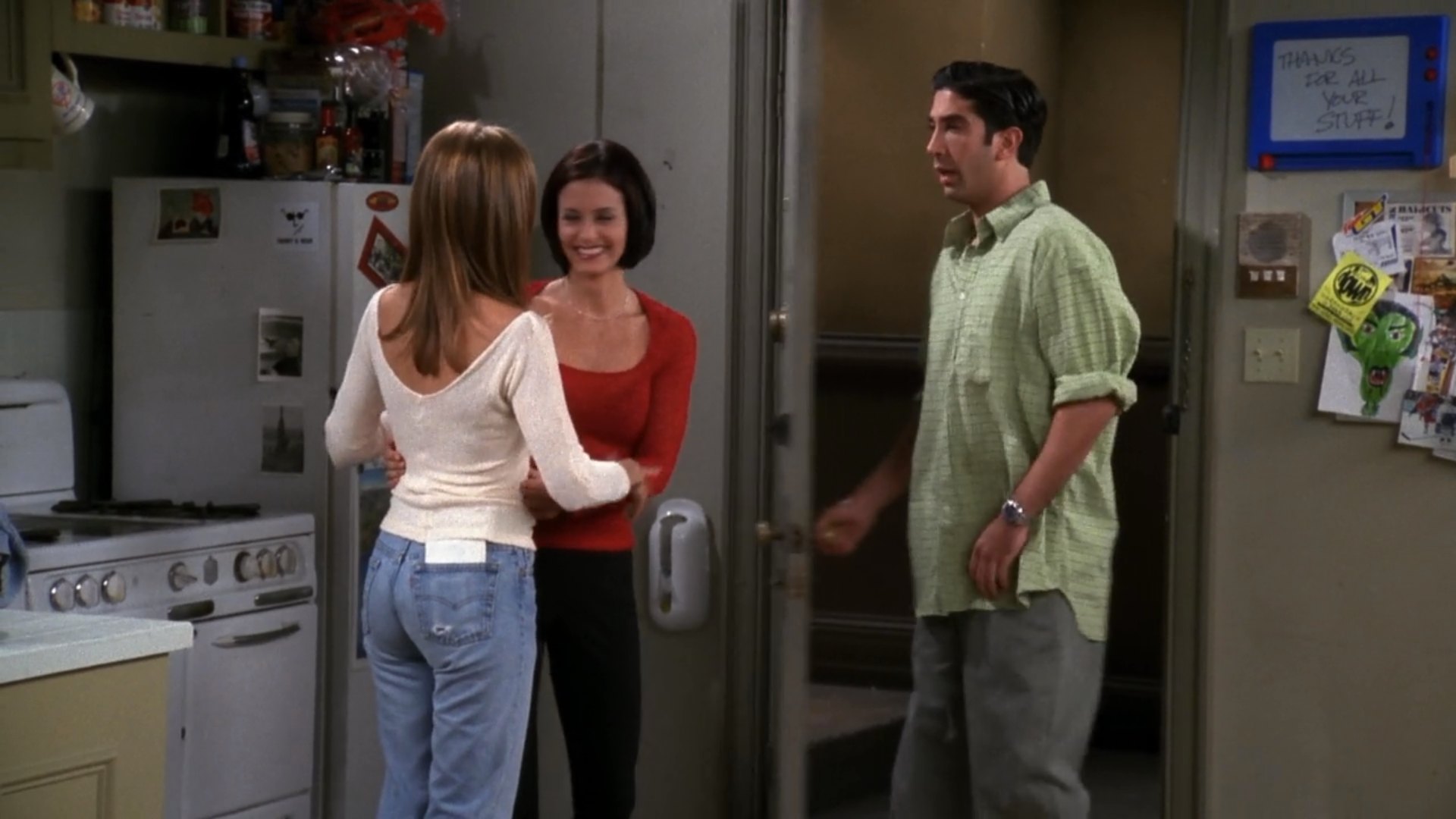 402 the one with the cat thanks for all your stuff ross rachel monica