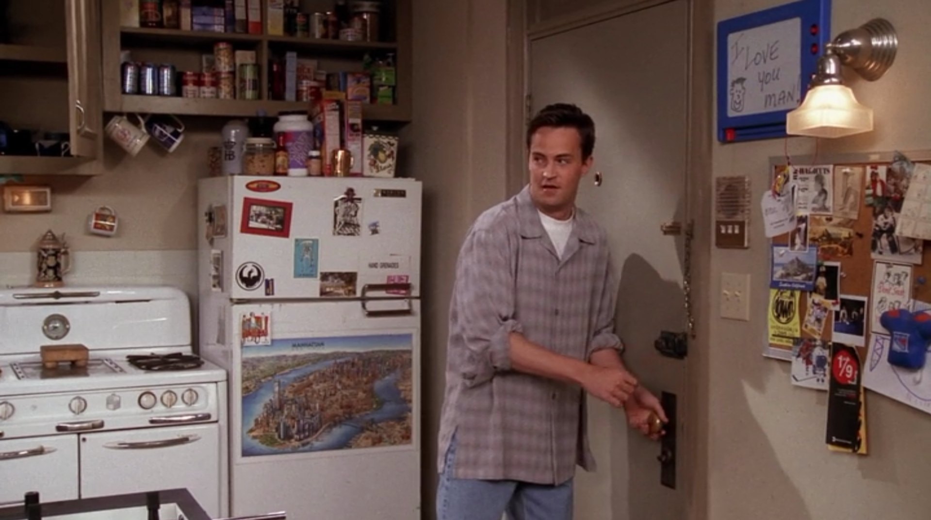 407 chandler crosses the line i love you man chandler