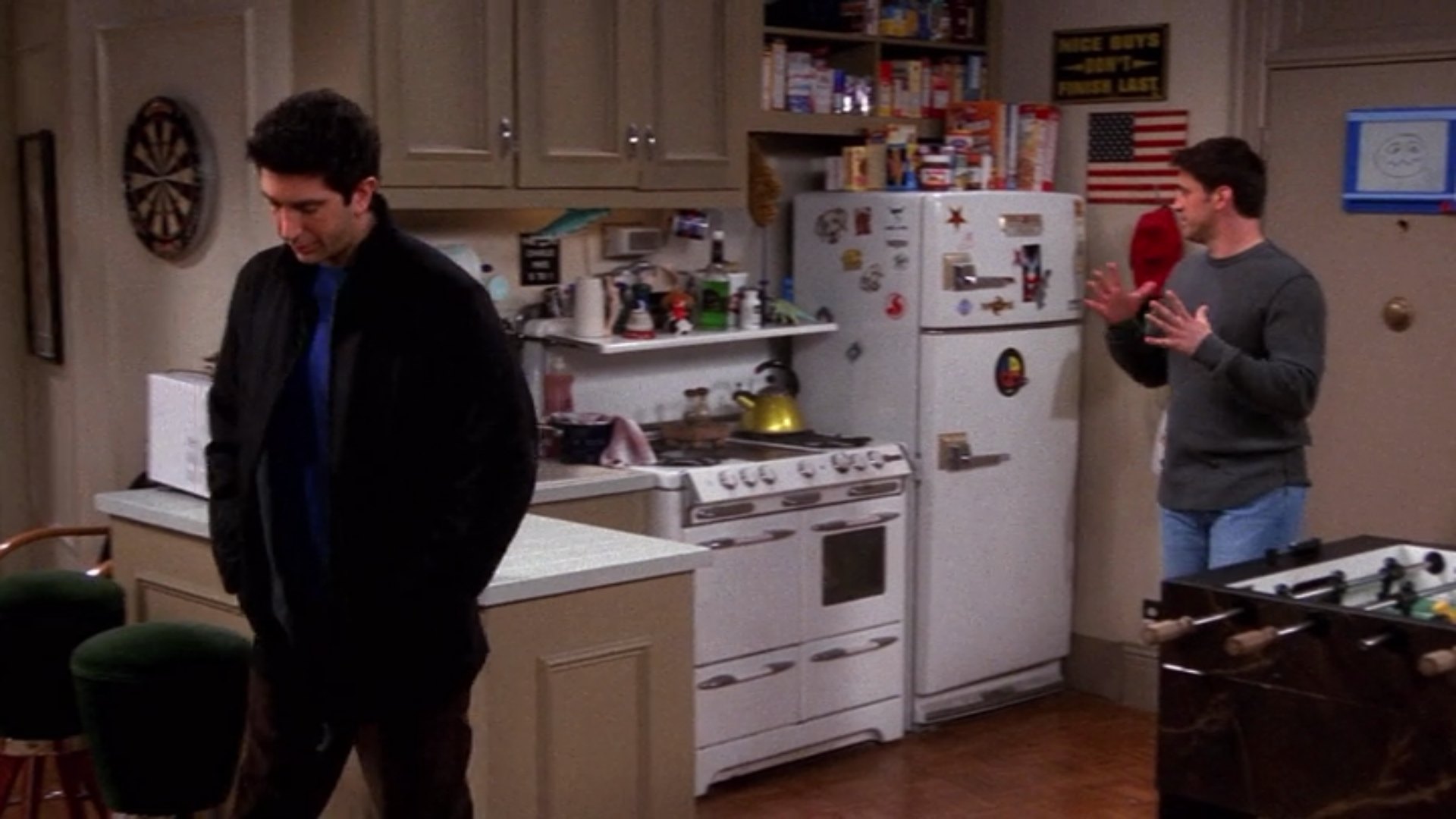 816 the one where joey tells rachel face with squiggle smile