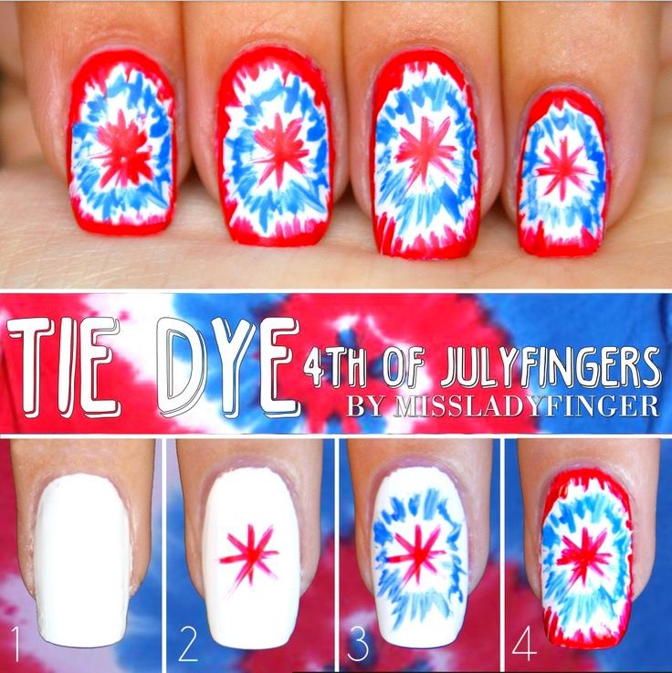 4th of july nails 3