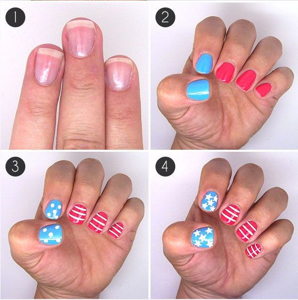 4th of july nails