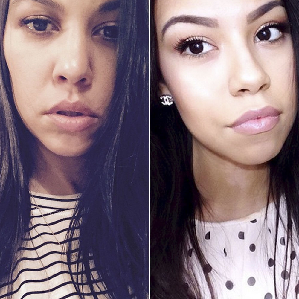 Kourtney kardashian look a like