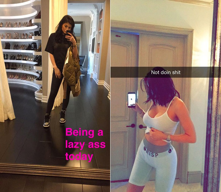 Kylie jenner snapchat doing nothing