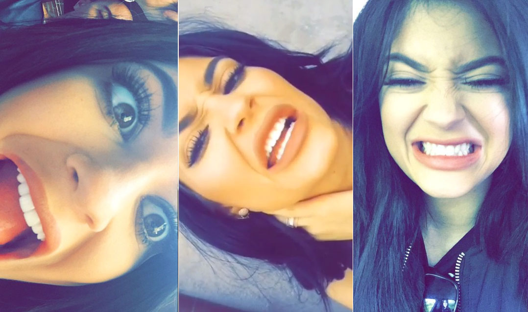 Kylie jenner snapchat funny face copy