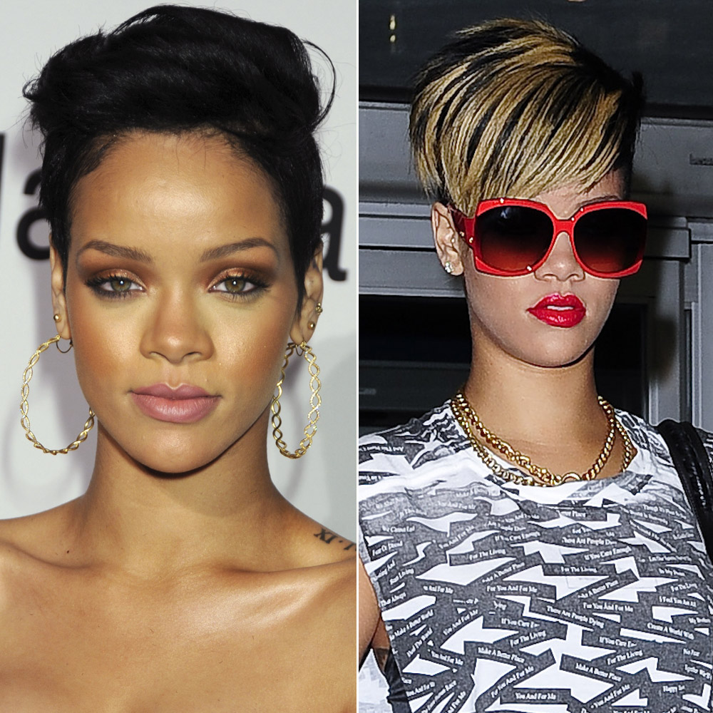 Rihanna post breakup hair