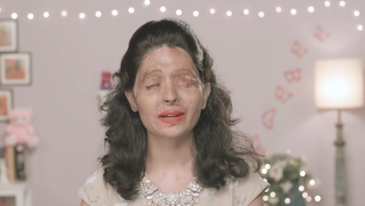 Acid attack survivor makeup tutorial