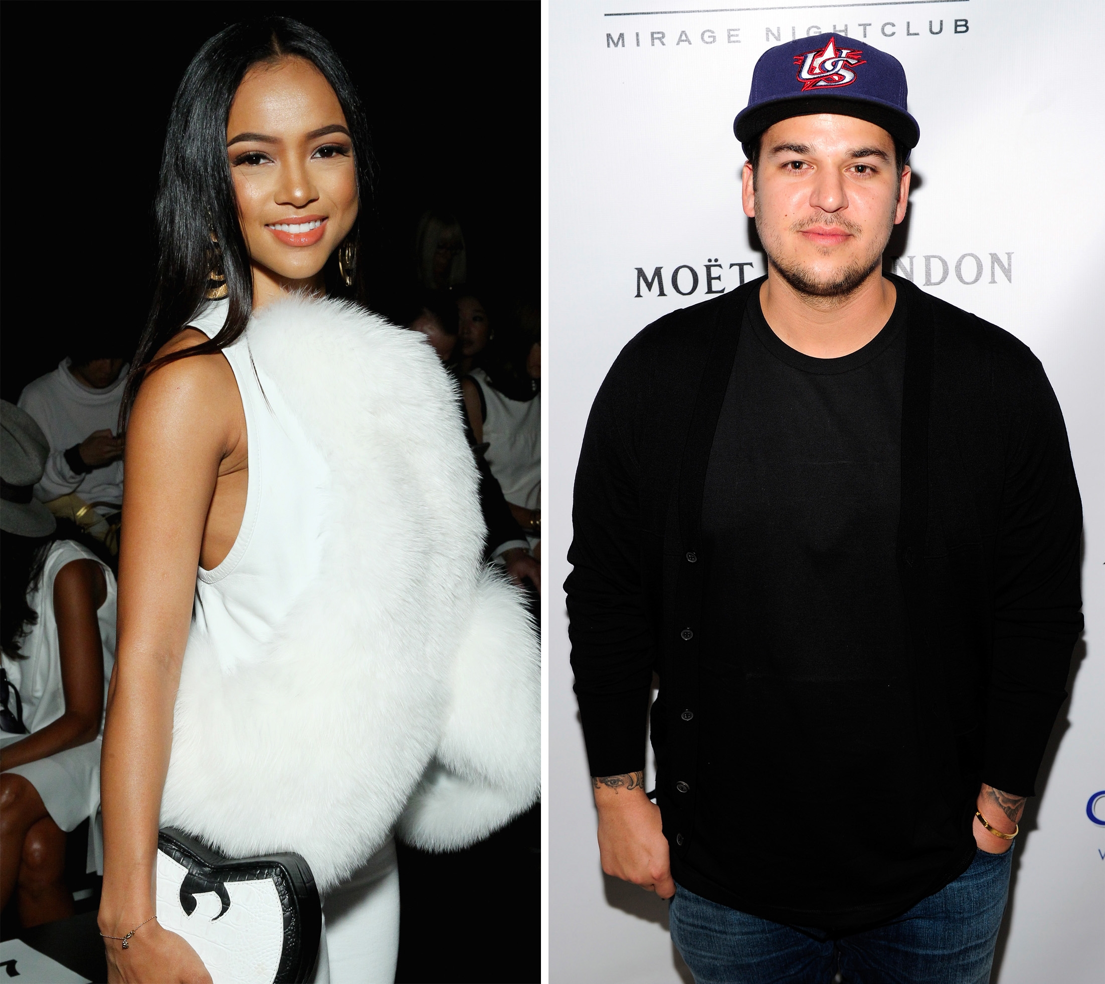 karrueche tran and rob kardashian