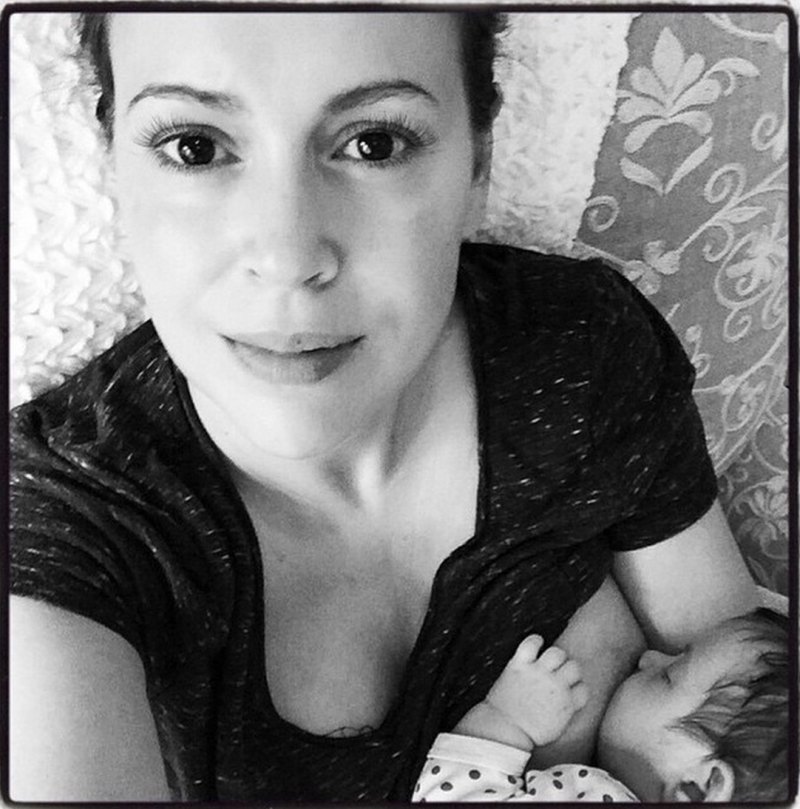 Alyssa milano breastfeeding 176