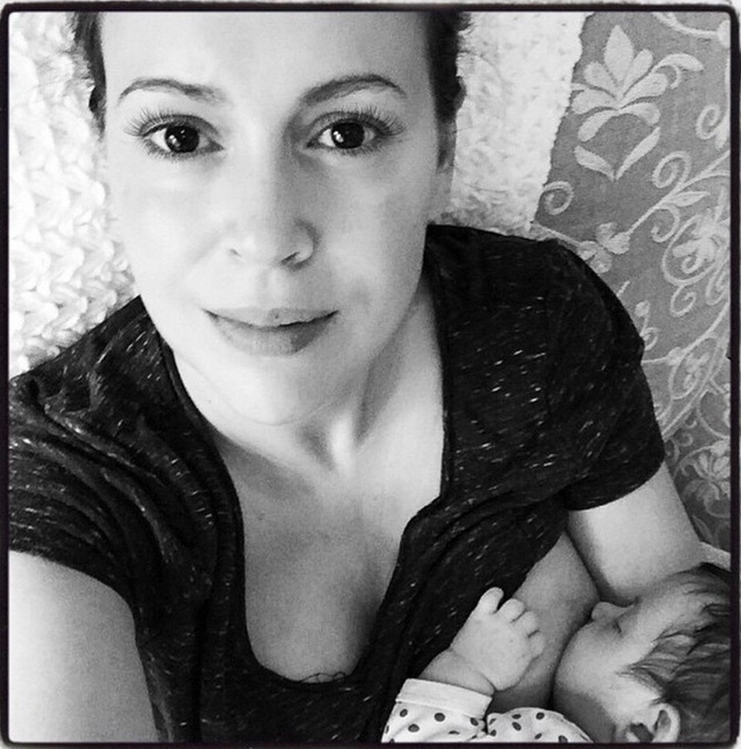 Alyssa milano breastfeeding 176