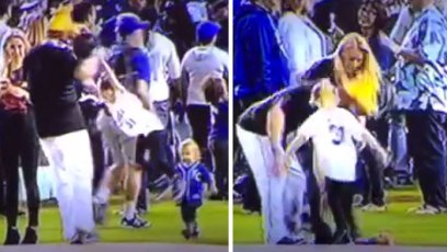 Child knocked down