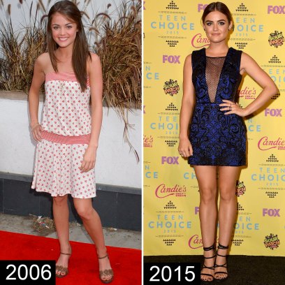 Lucy hale then and now