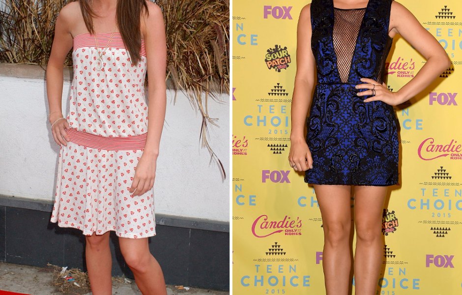 Lucy hale then and now