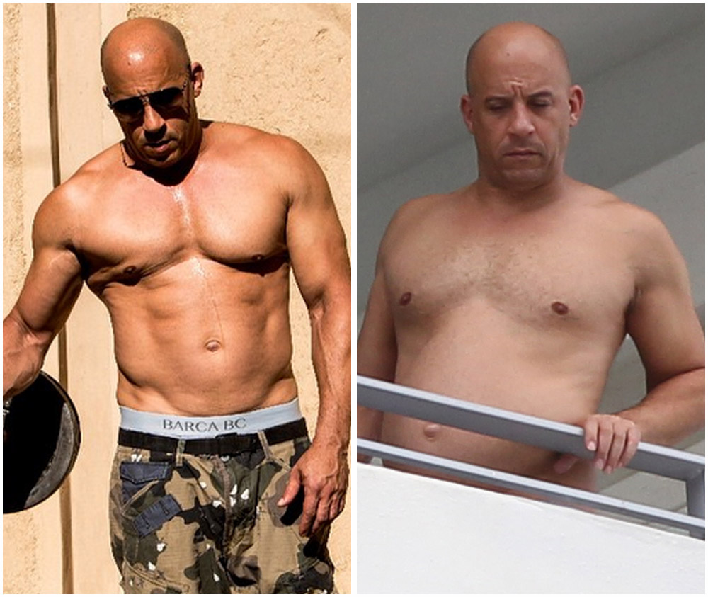 Vin Diesel Packs On the Pounds — and Sadly Loses His Signature Abs in the  Process! - Life & Style