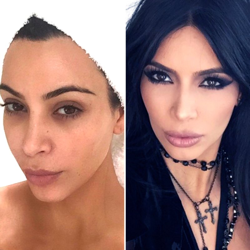 Kim kardashian no makeup